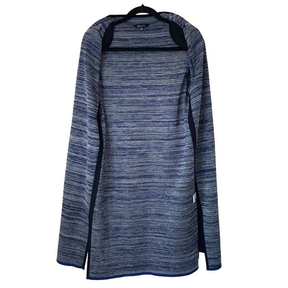 Misook women’s lightweight coat Navy/ Grey  36 Ch 38 H 38 Long - Picture 8 of 11